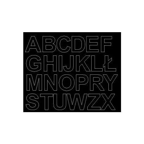 Naklejki Artdruk Litery B5 Czerwone, 2cm - 2